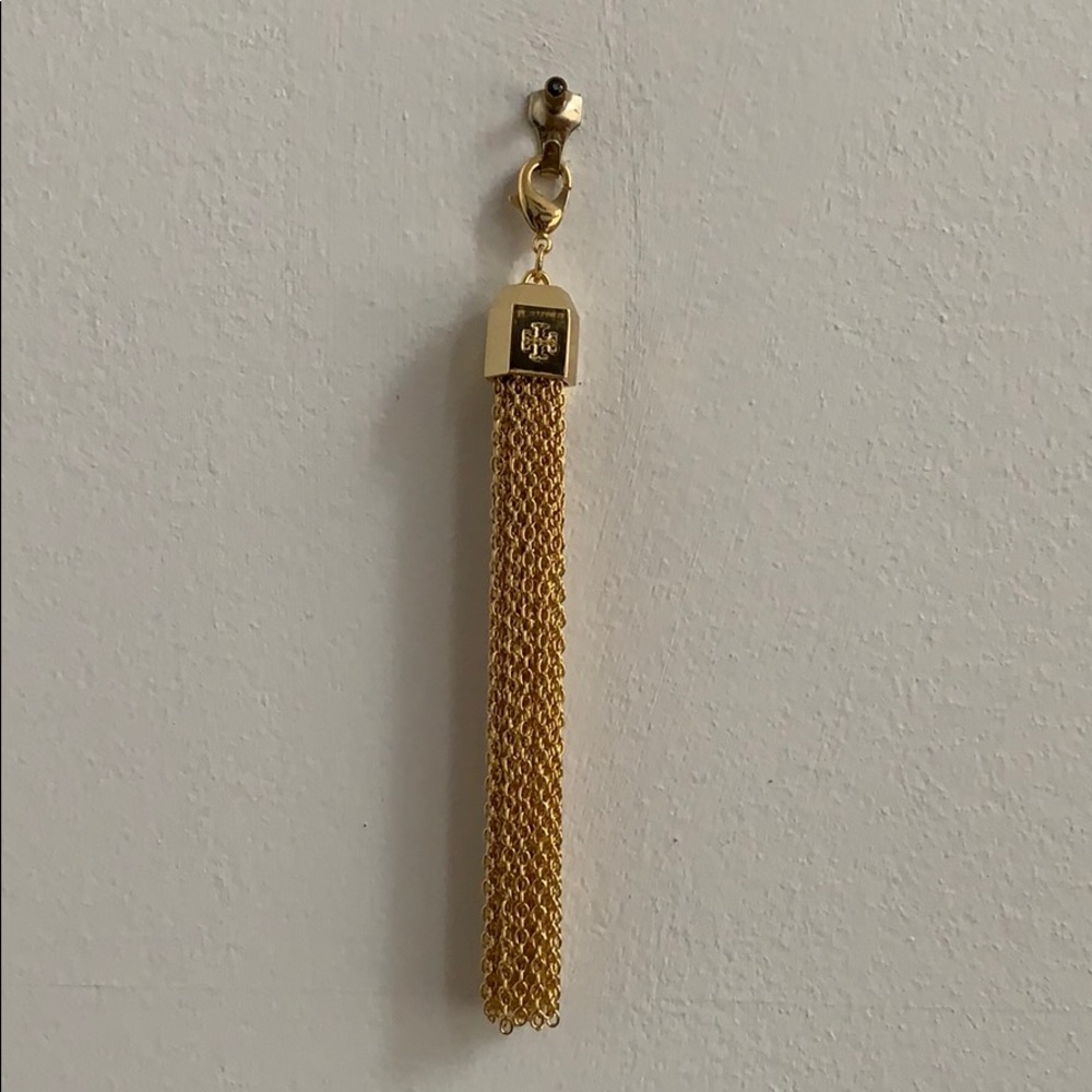 Tory Burch gold tassel